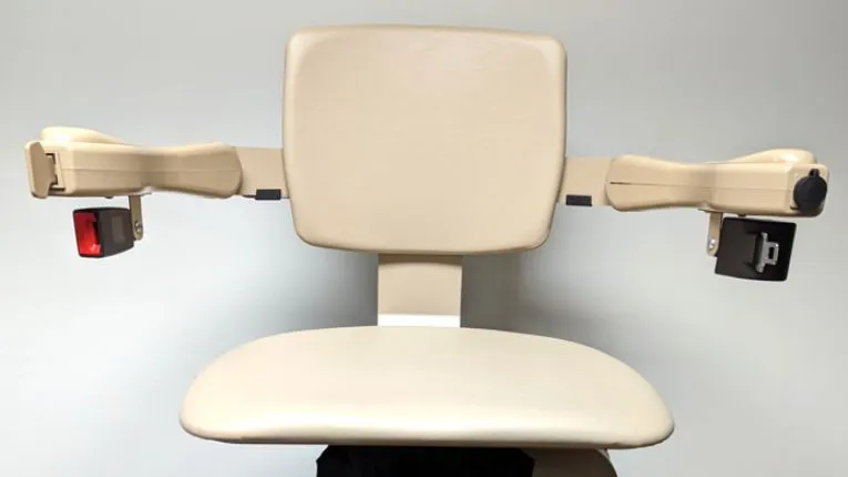 elite outdoor straight stair lift seat with seat belt