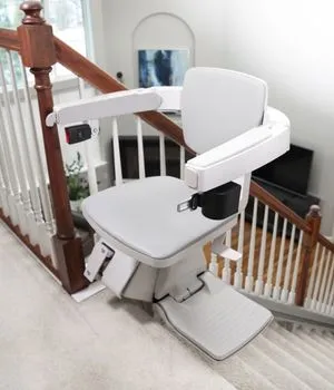 Elan top of the stairs seat turned 90 degrees