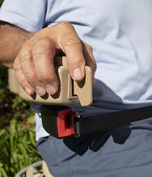 Elite curved outdoor stair lift arm paddle switch